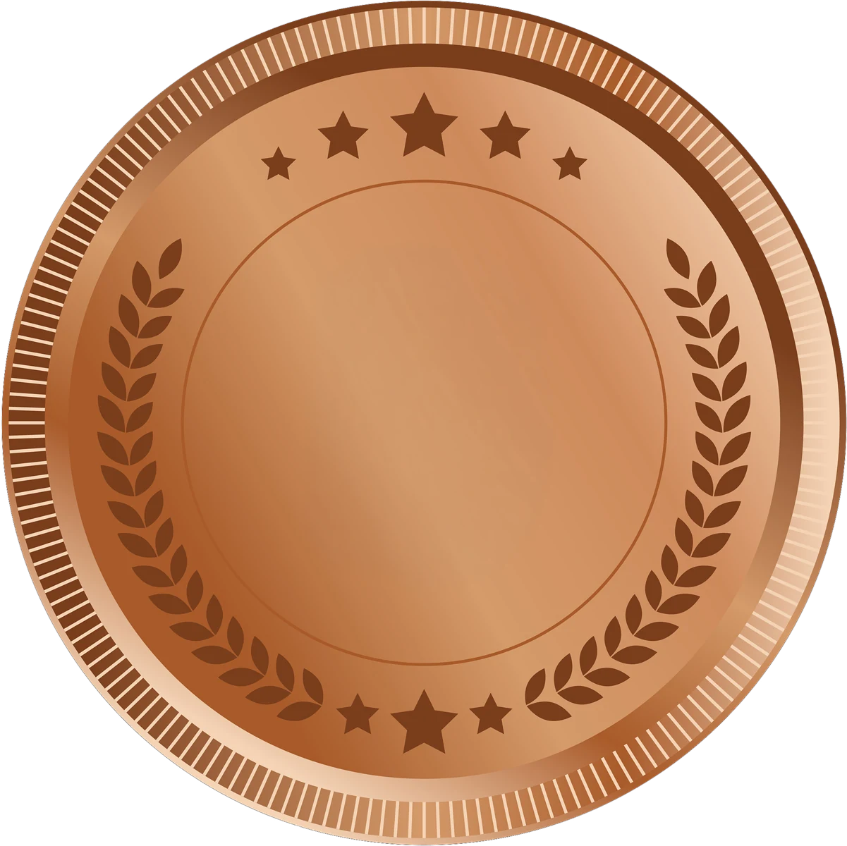 Empty bronze medal frame with laurel branches, styled as a scorecard visual for this review